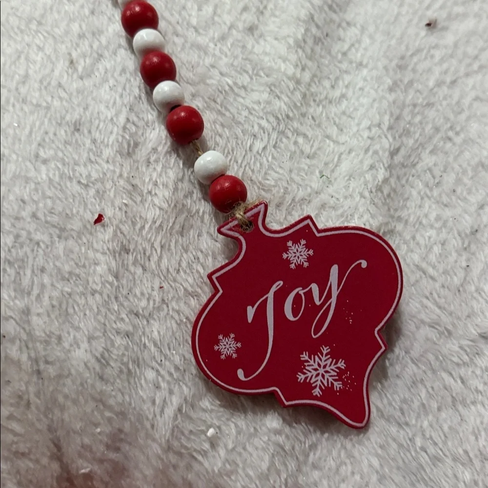Festive Red and White Holiday Decoration Set